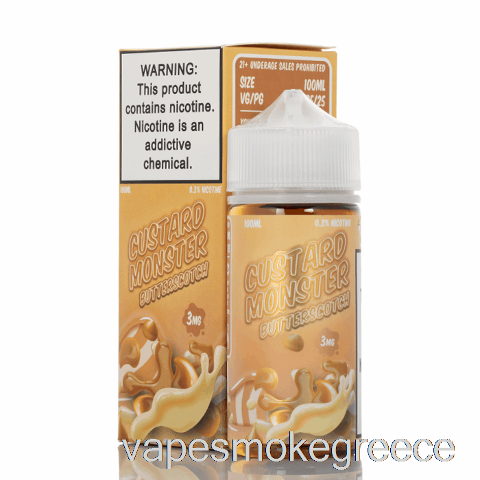 Vape Greece Butterscotch - Custard Monster - 100ml 6mg